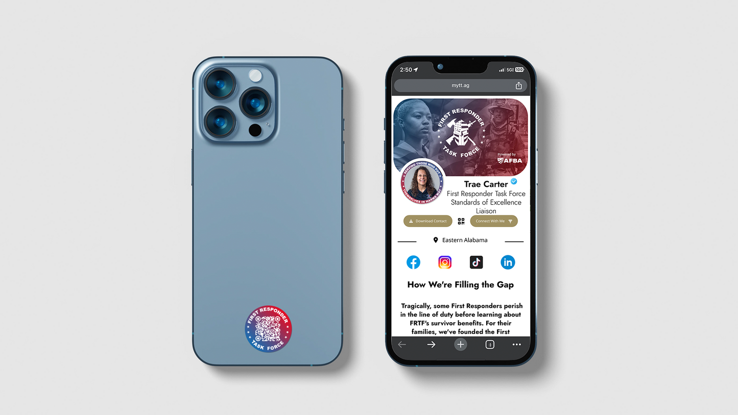Tap Tag® Sticky Tag (FRTF Digital Business Card)