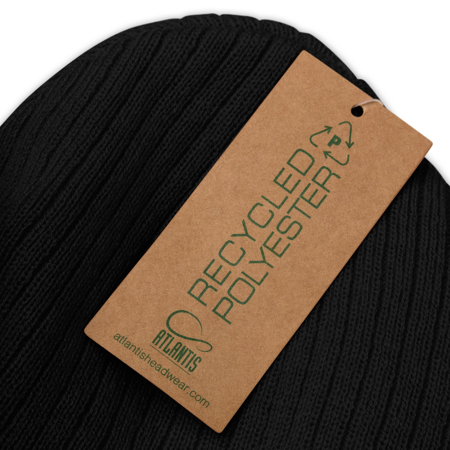 Unisex Ribbed Knit Beanie | Black or Olive | FRTF Branded (Embroidered)