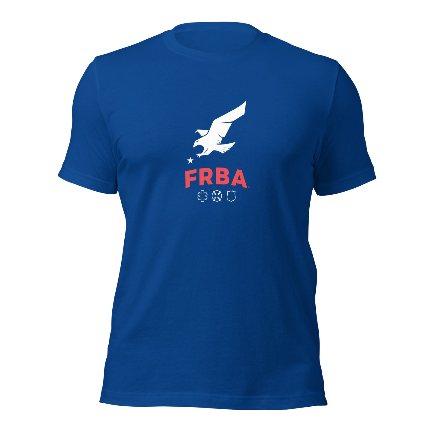 Unisex Blue T-shirt | Blue | FRBA Branded + Not All Heroes Make It Home™ (Printed)