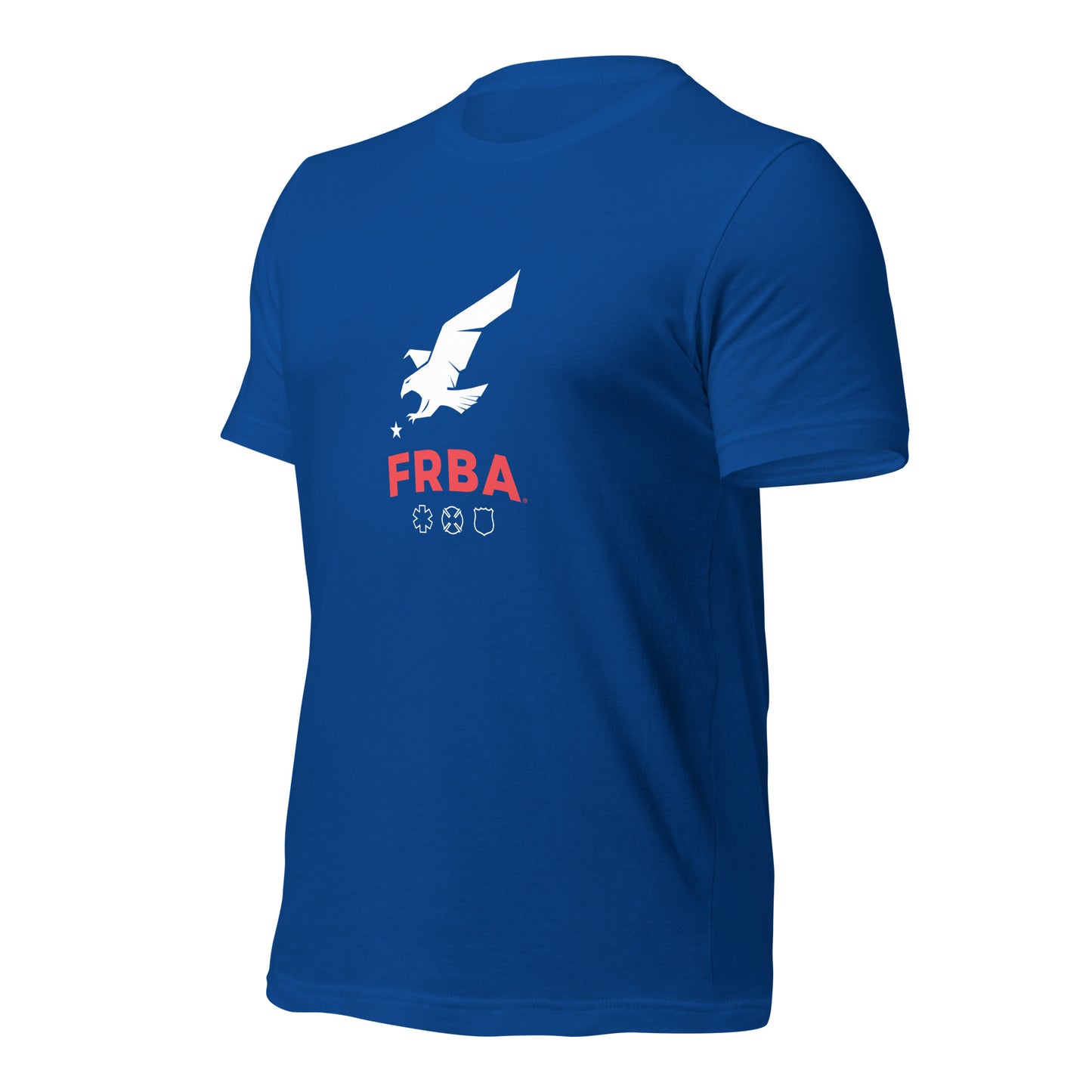 Unisex Blue T-shirt | Blue | FRBA Branded + Not All Heroes Make It Home™ (Printed)