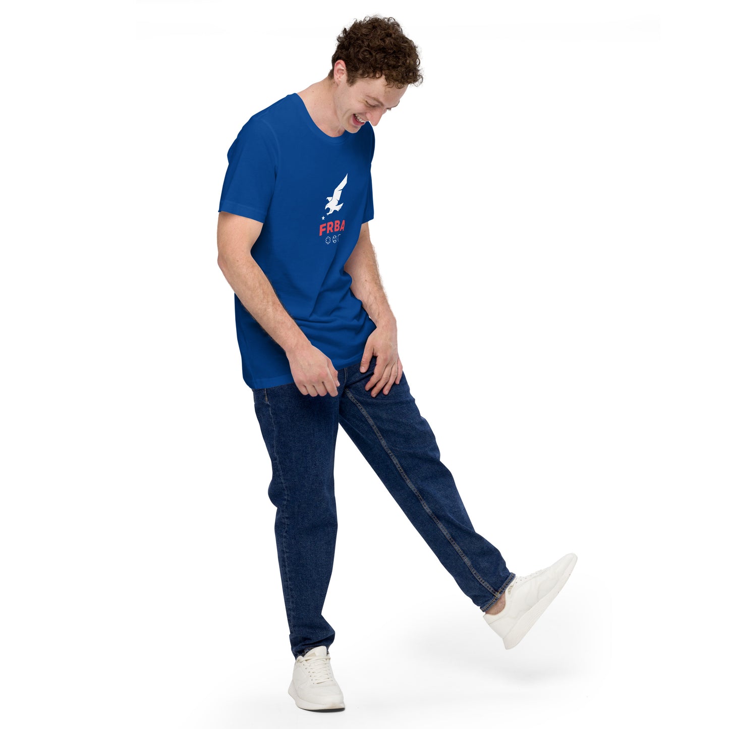 Unisex Blue T-shirt | Blue | FRBA Branded + Not All Heroes Make It Home™ (Printed)