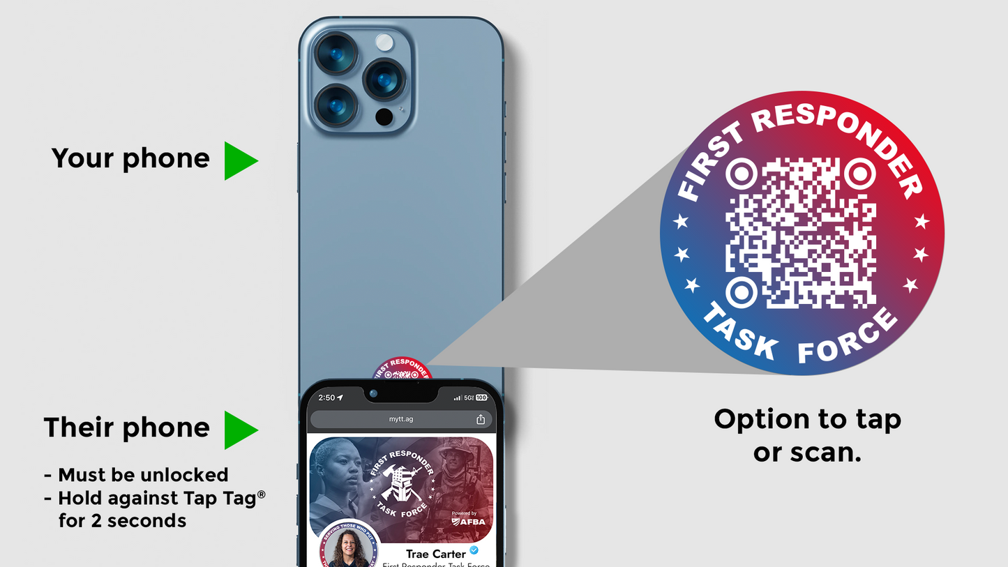 Tap Tag® Sticky Tag (FRTF Digital Business Card)
