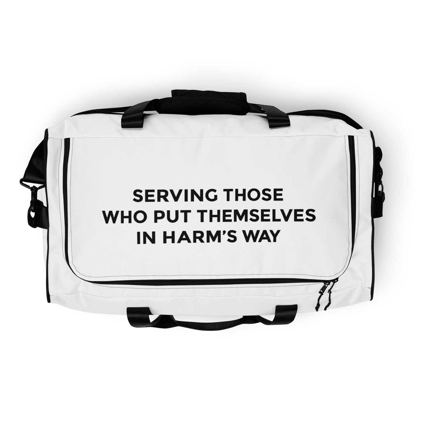 Duffle Bag | White | FRTF Banded + Task Force Creed (Printed)