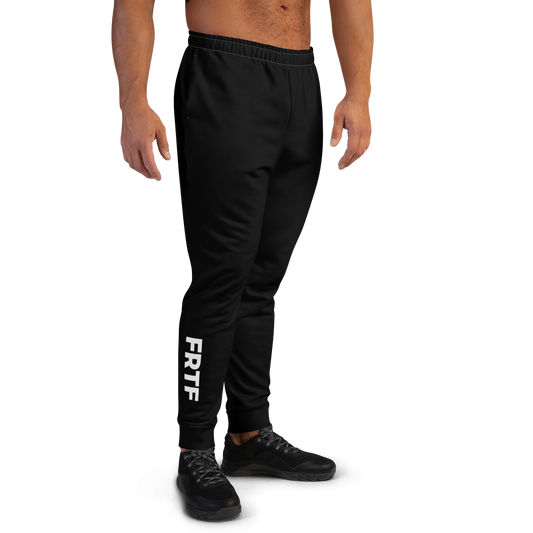 Men's Joggers | Black | "FRTF" + Mission (Printed)