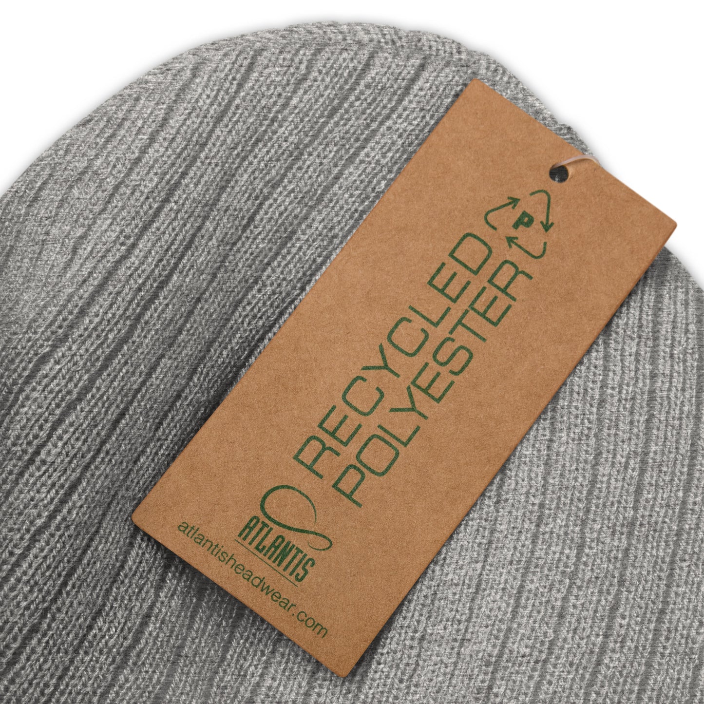 Unisex Ribbed Knit Beanie | Grey | FRTF Branded (Embroidered)