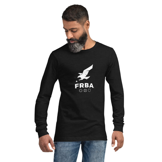 Unisex Long Sleeve Tee | Black, Maroon, Navy, Royal Blue, Military Green |  FRBA Branding + Not All Heroes Make It Home™ (Printed)