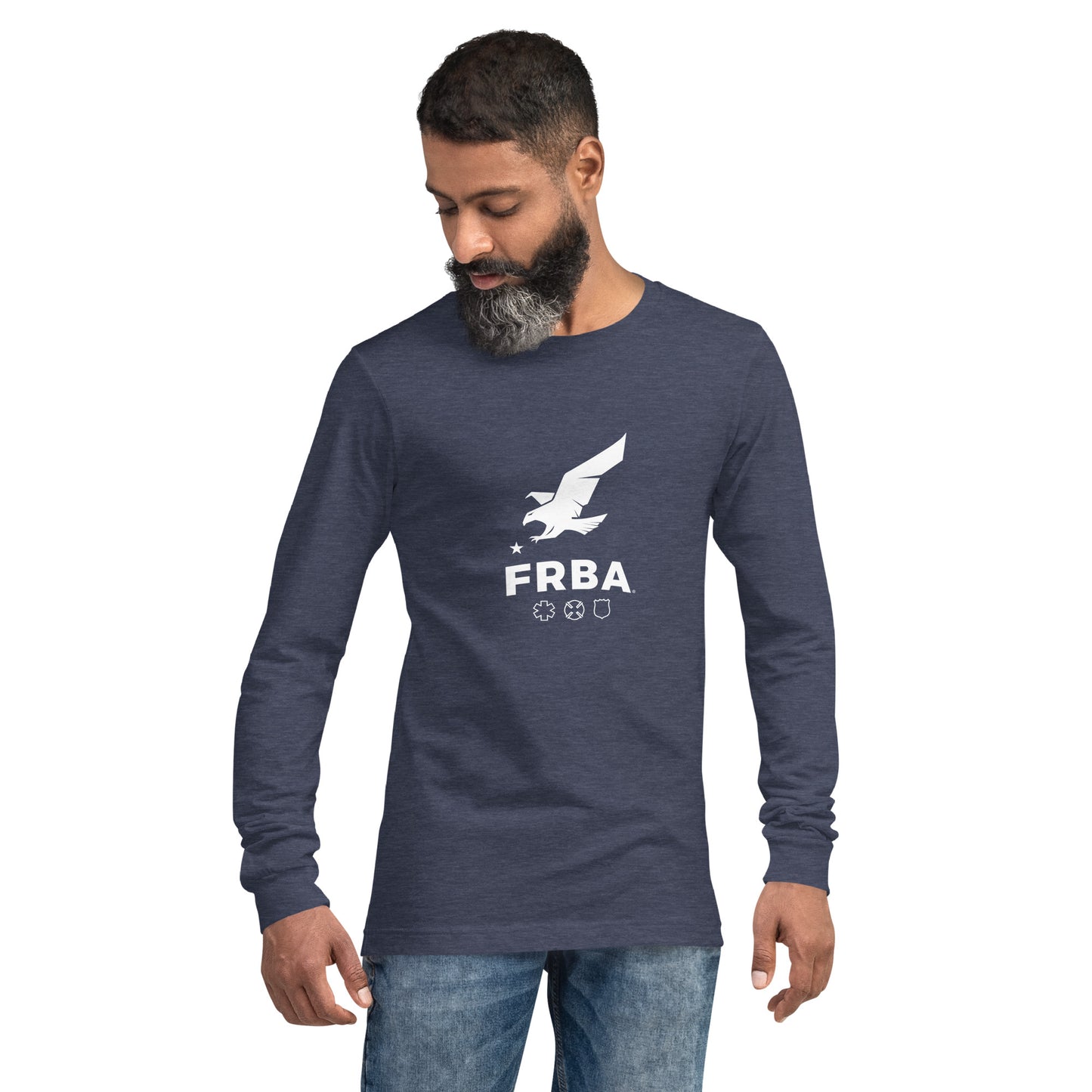 Unisex Long Sleeve Tee | Black, Maroon, Navy, Royal Blue, Military Green |  FRBA Branding + Not All Heroes Make It Home™ (Printed)