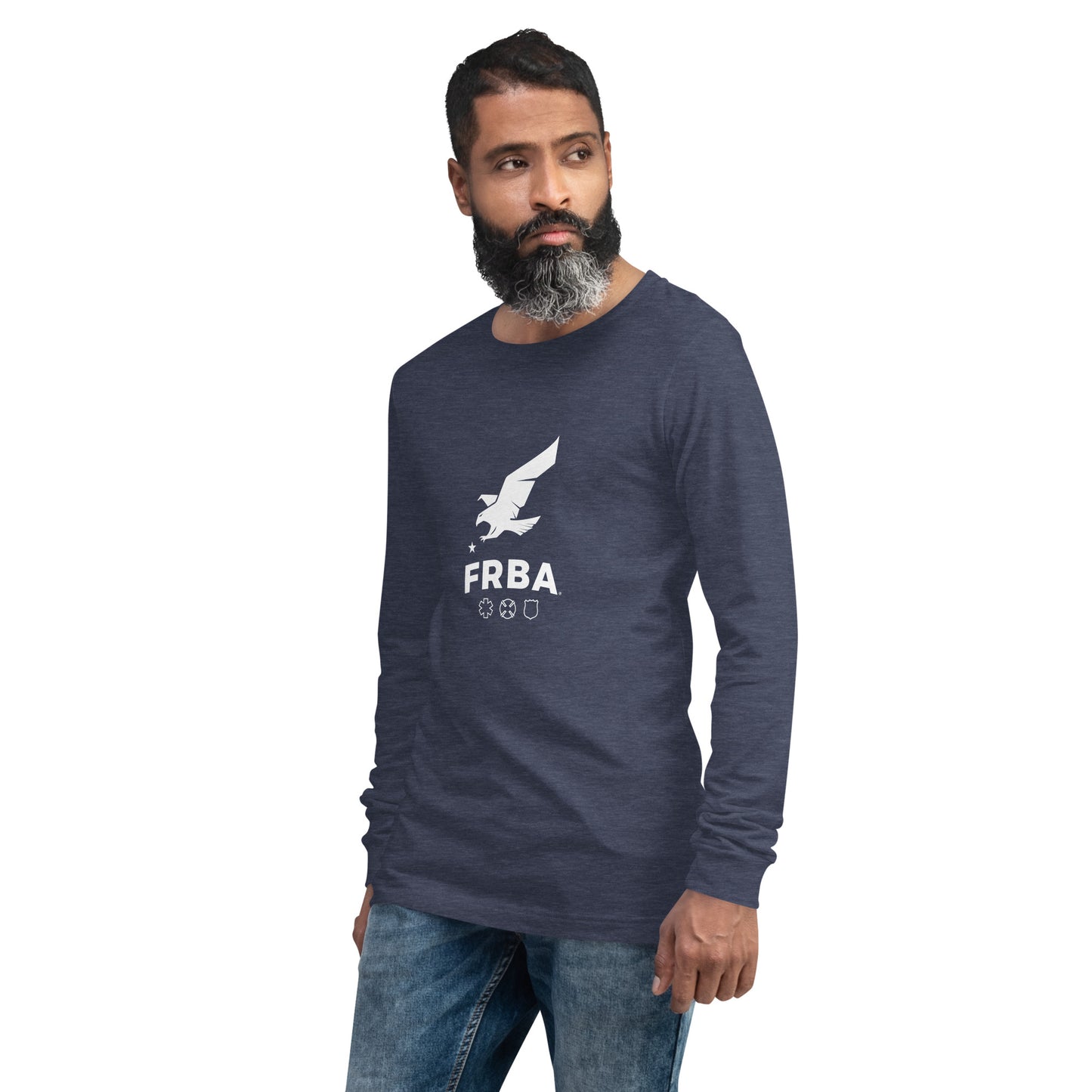 Unisex Long Sleeve Tee | Black, Maroon, Navy, Royal Blue, Military Green |  FRBA Branding + Not All Heroes Make It Home™ (Printed)