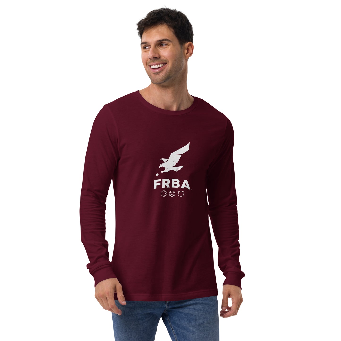 Unisex Long Sleeve Tee | Multiple Colors Available | FRBA Branded + For The Heroes Who Never Make It Home™ (Printed)