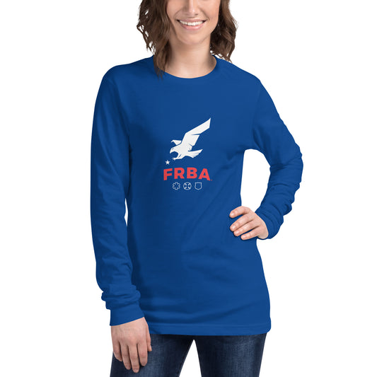 Unisex Long Sleeve Tee | Blue | FRBA Branded + Not All Heroes Make It Home™ (Printed)