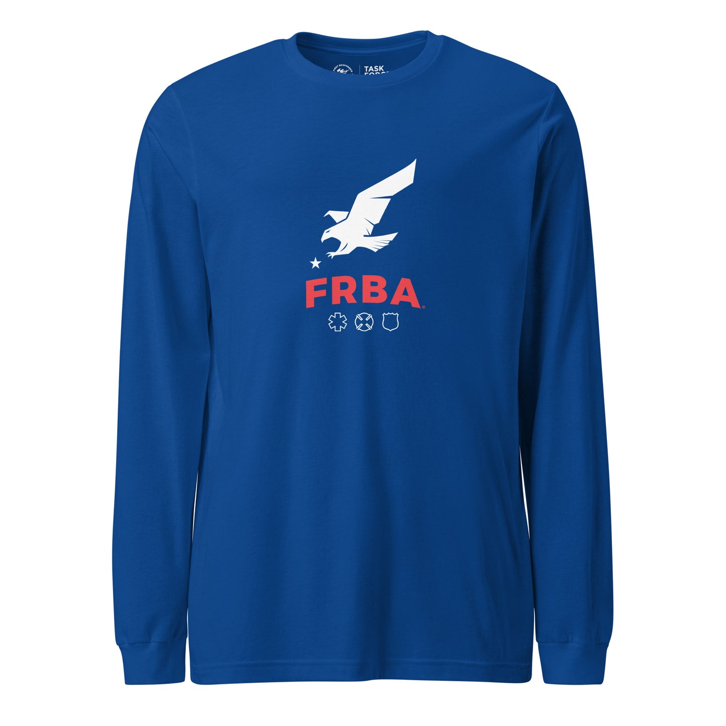 Unisex Long Sleeve Tee | Blue | FRBA Branded + Not All Heroes Make It Home™ (Printed)