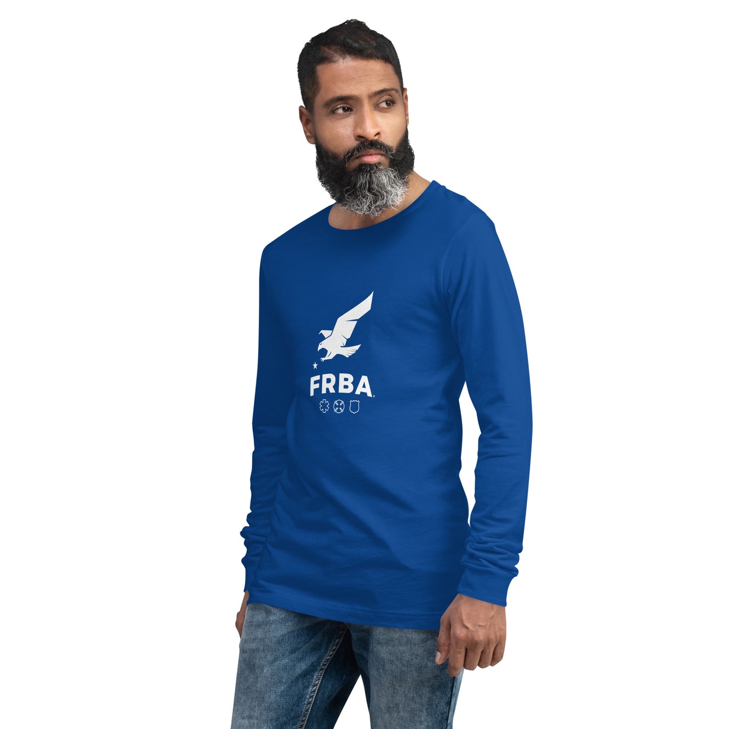 Unisex Long Sleeve Tee | Black, Maroon, Navy, Royal Blue, Military Green |  FRBA Branding + Not All Heroes Make It Home™ (Printed)