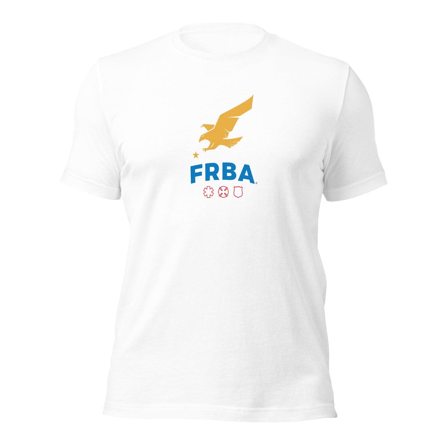 Unisex T-shirt | White | FRBA Branded + Not All Heroes Make It Home™ (Printed)