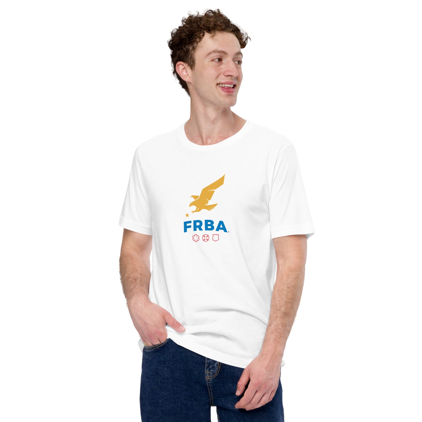 Unisex T-shirt | White | FRBA Branded + Not All Heroes Make It Home™ (Printed)