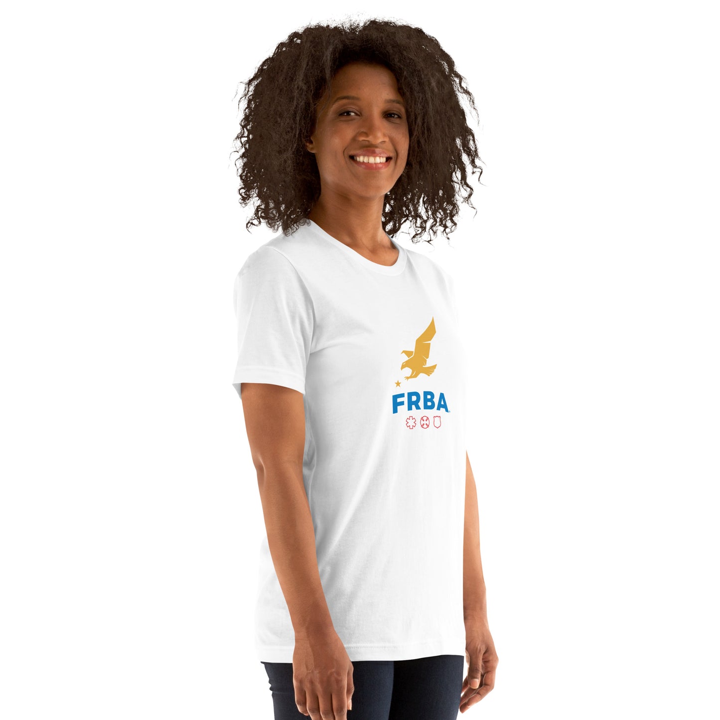 Unisex T-shirt | White | FRBA Branded + Not All Heroes Make It Home™ (Printed)